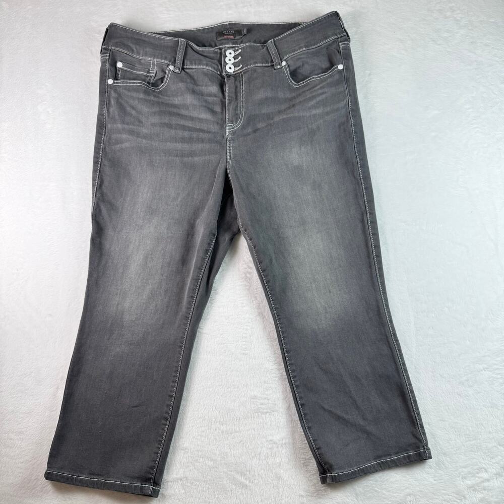 Torrid Crop Jegging Gray Super Soft Stretch Jeans Women’s Size 20 Plus cropped